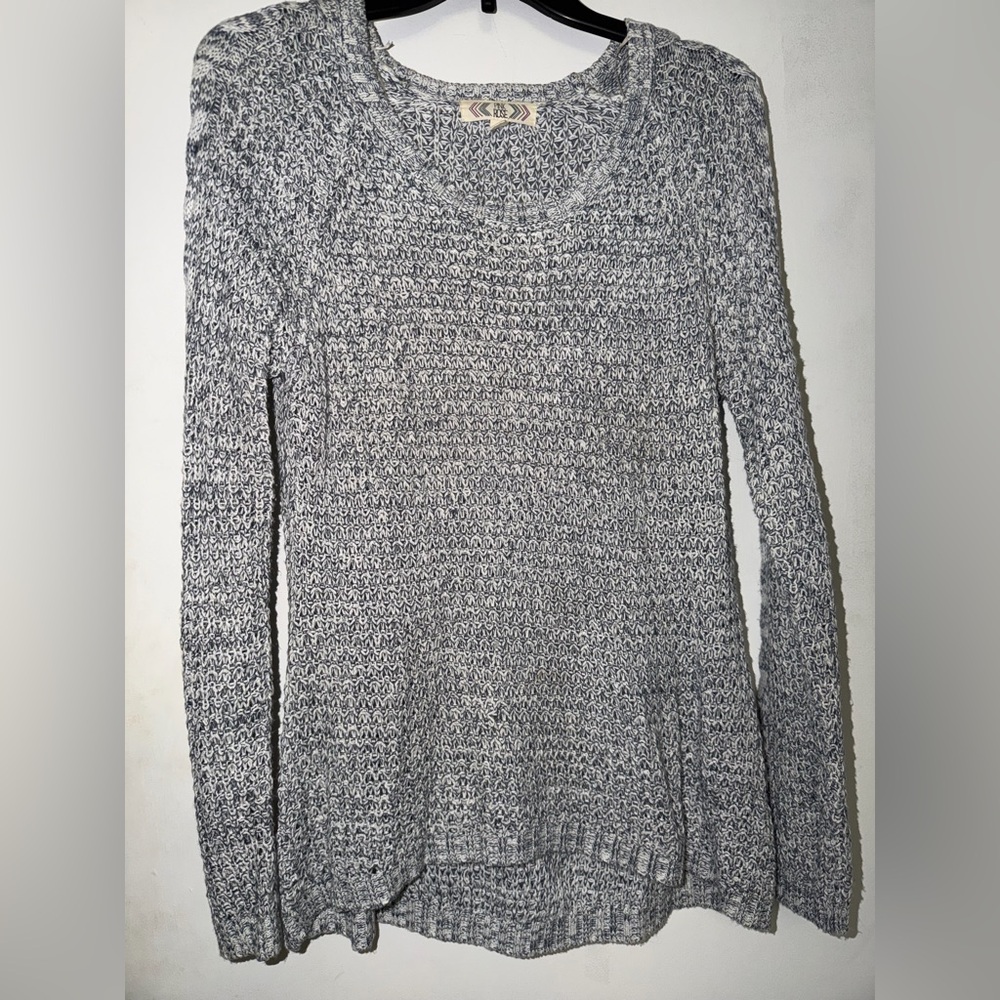 Pink Rose Marled Knit Sweater